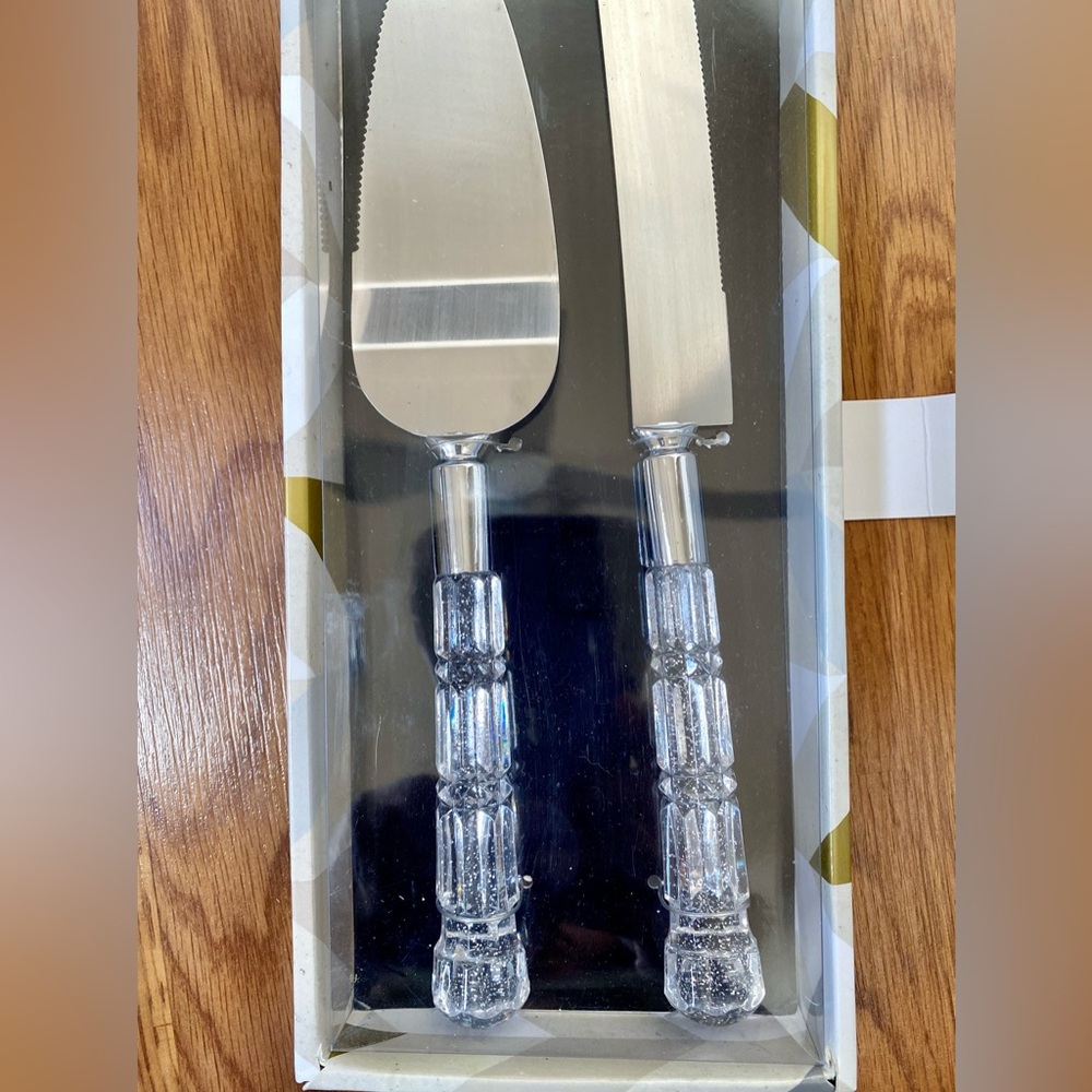 Wedding Cake Knife & Server - Picture 2 of 3
